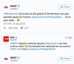 twitter SFR vs SNCF sur Twitter