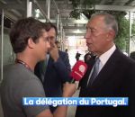 president Un journaliste du « Quotidien » interview un politique portugais