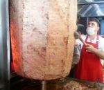 viande Une grosse broche de Kebab