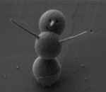 neige silice Le plus petit bonhomme de neige mesure 3 microns