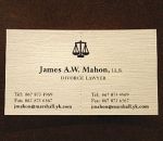 avocat carte Carte de visite d'un avocat spécialisé dans les divorces