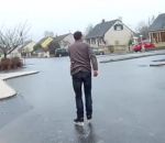 verglas Faire du patin à glace dans sa rue (Ardennes)