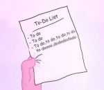 liste La ToDo list de la panthère rose