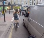 velo cycliste femme Harcelée par un conducteur, une cycliste se venge