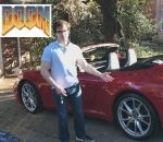 jeu-video voiture Jouer à Doom avec une Porsche 911