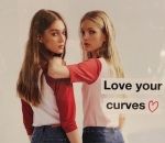 pub courbe « Aimez vos courbes » avec des mannequins taille XXS