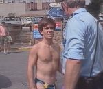 maillot David Pujadas en slip de bain (1989)