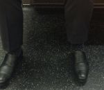 chaussette L'homme invisible a été repéré dans le métro