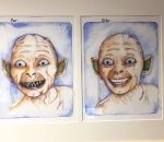 attente Gollum dans la salle d'attente d'un dentiste