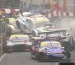 voiture carambolage Gros crash en course qualificative au GT World Cup de Macau