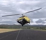 helicoptere voiture Faire voler une Reliant Robin avec un rotor