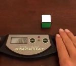 monde record Rubik's Cube 1x1 en 0.07 seconde avec une seule main
