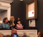peinture Vendue plus d'un million d'euros, une œuvre de Banksy s'autodétruit