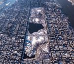 park central New York sous la neige