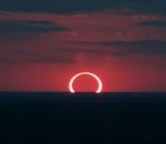soleil Eclipse d'un coucher de soleil