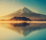 eau lac Reflet du Mont Fuji (Japon)