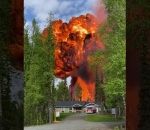 explosion Explosion d'un camping-car