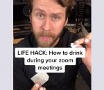 zoom coker Astuce pour boire de l'alcool en vidéoconférence