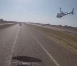 helicoptere Course-poursuite entre la police et une voiture volée