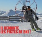 paramoteur Ski au Lioran sans remontées mécaniques