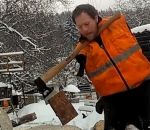 couper Couper du bois sans bras