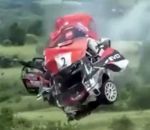 accident voiture Violent crash pendant un rallye