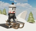 3d animation « Mountain King » dans Line Rider en 3D