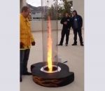 demonstration Effet cheminée avec du feu
