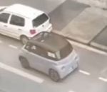 stationnement garer Créneau difficile avec une Citroën Ami