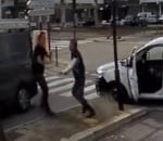 camionnette Intervention d'un passant lors d'un road rage à Grenoble