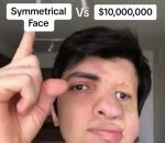 visage Choisir entre un visage symétrique ou 10 millions de $