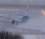 avion 737 vent Décollage pendant la tempête Darragh