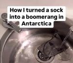 antarctique chaussette Transformer une chaussette en boomerang