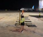 lumiere baton Le travail de précision d'une marshaller