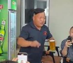 vidéo boire biere nez verre