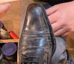 vidéo chaussure cuir cirage nettoyage restauration
