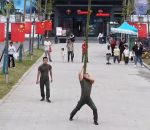 vidéo kungfu bambou art martial demonstration chine