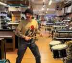 vidéo magasin musique tambour batterie caisse