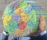 vidéo paille visage trou sculpture art